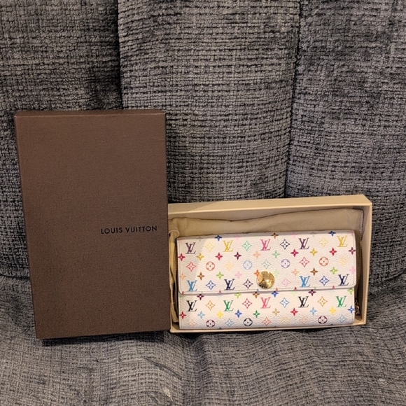 Louis Vuitton White Multicolor Wallet - Picture 1 of 10